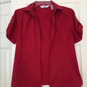 Red Cotton Shirt